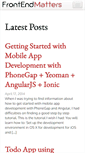 Mobile Screenshot of frontendmatters.com
